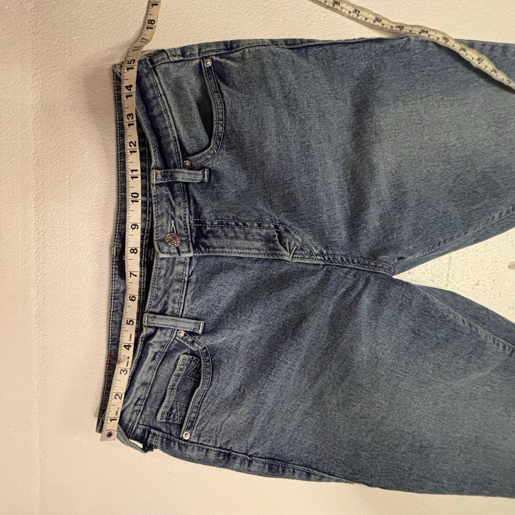 True Religion Becca Y2K Western Mid Rise Bootcut Jeans Blue Medium Wash Denim 31